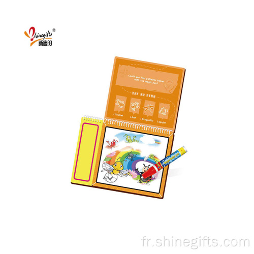 Coloriage peinture de papier livre pour enfants tableau de peinture